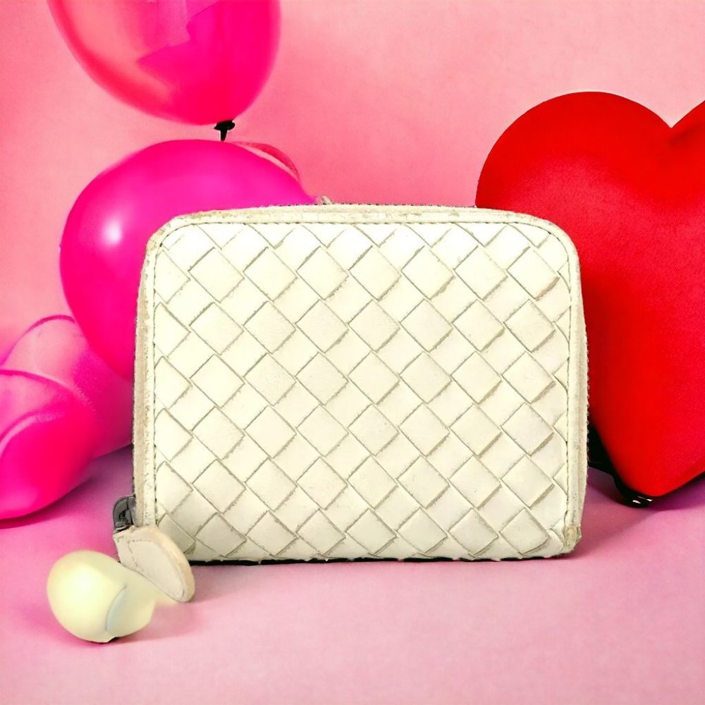 Bottega Veneta Intrecciato Lambskin Zip Around Wallet